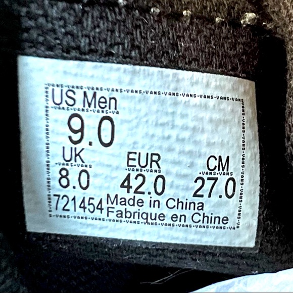 VANS Anthony Van Engelen Pro Skateboard Shoes (Size US Men's 9) White Suede - Picture 9 of 9